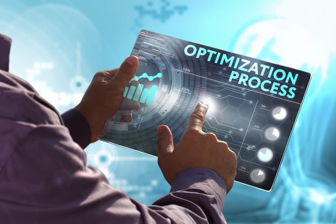 man holding the optimization process
